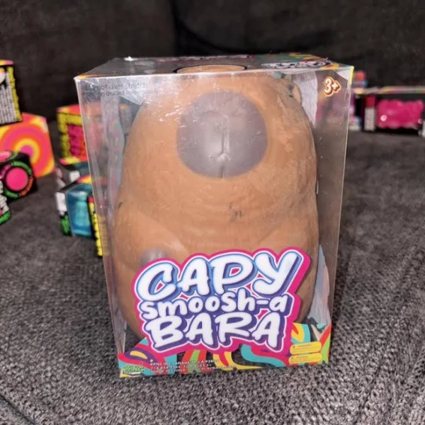 Five Below Capy Smoosh-a-Bara Squishy Fidget Toy - Multi/Brown