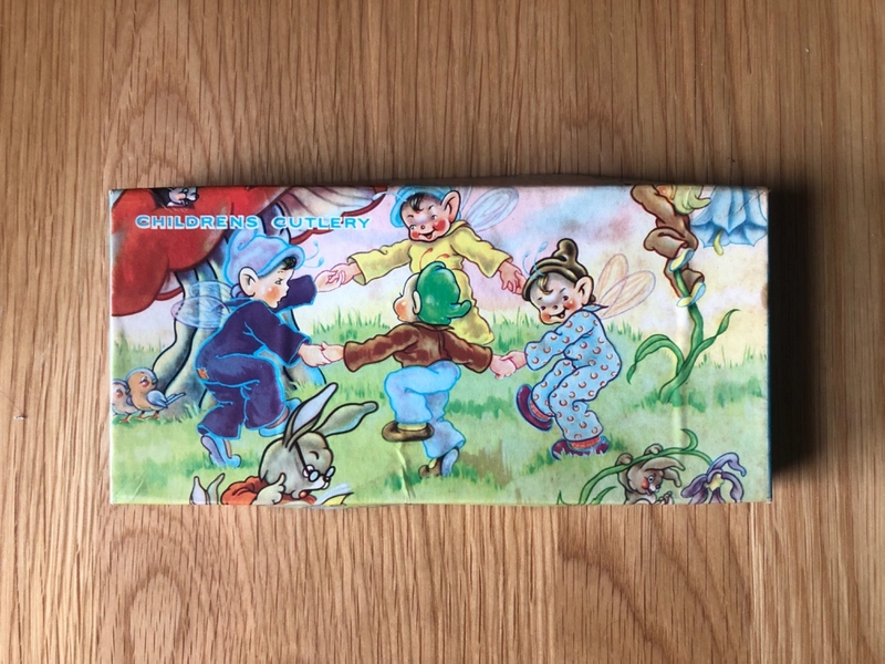 3 Piece Childrens Cutlery Set, 1970s