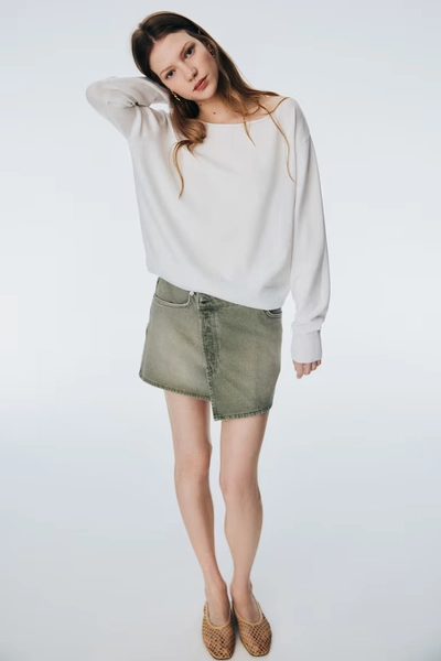 Off-the-Shoulder Sweater - ***Black
