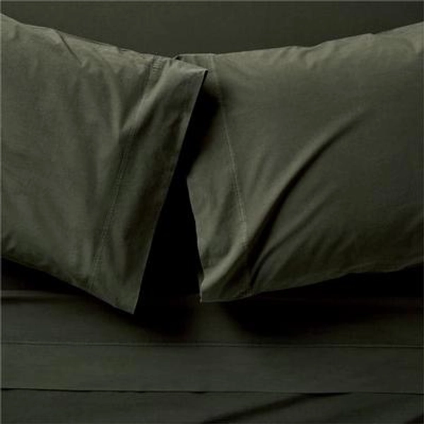 Favorite Washed Organic Cotton Sheet Set (KING, FICUS GREEN)