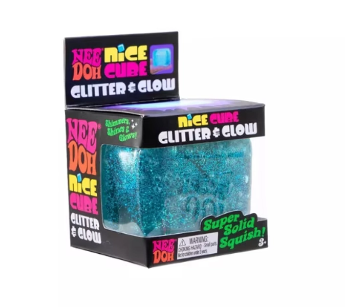 Schylling Trending - Nice Cube Glitter and Glow Nee STRESS CUBE RELIEVE, SENSORY FIDGET - 1pc Random Color - Walmart.com