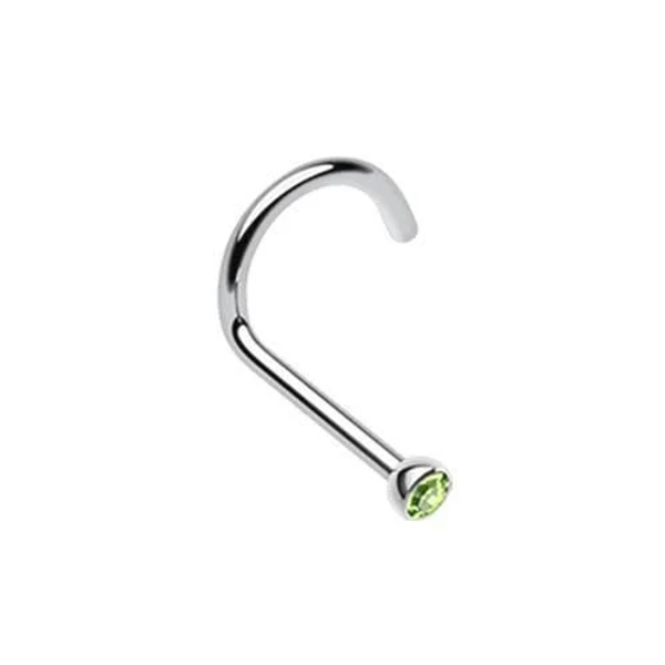 Rebel Bod 20G Press Fit Corkscrew Nose Stud