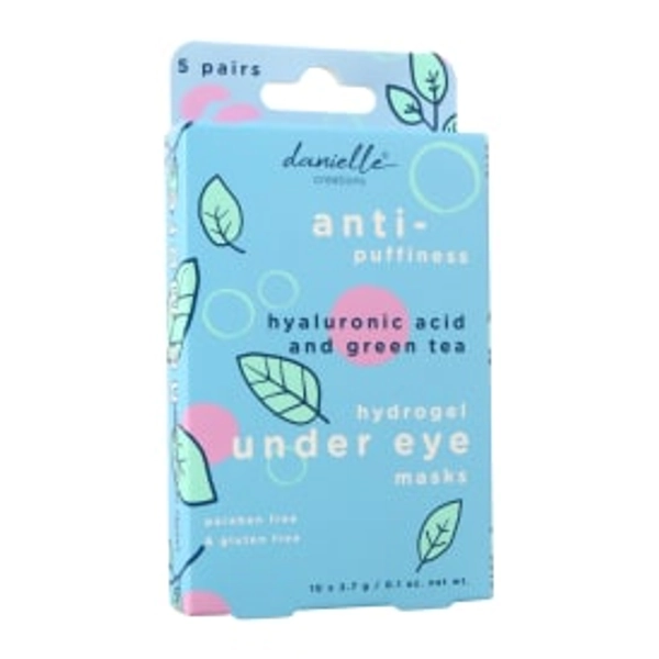 hydrogel under-eye masks, hyaluronic acid + green tea