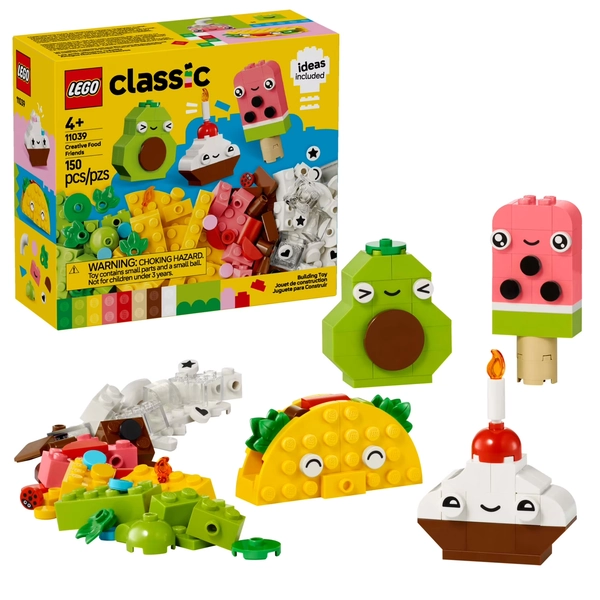 LEGO Classic Creative Food Friends Building Toy Set - Pretend Play Food for Kids, Boys and Girls, Ages 4+ - Learning and Educational Toy for Preschool - Gift Idea for Birthdays - 11039 - Walmart.com