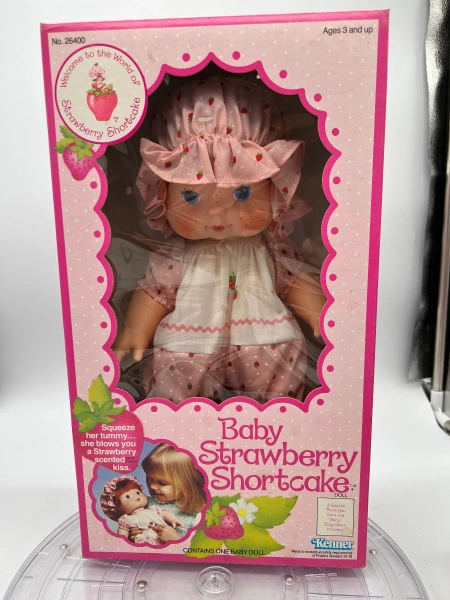 1982 Strawberry Kenner Strawberry Shortcake Blow Kiss Baby with Original Box!