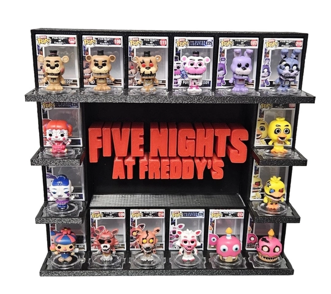 Five Nights At Freddy's Bitty Pop Display (Breakout Series) (3D Printed)