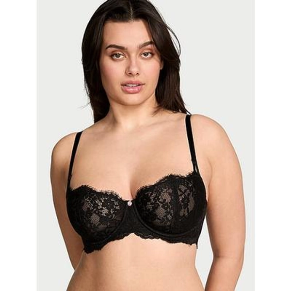 Dream Angels Wicked Unlined Lace Balconette Bra, Black, 36B - Women's Bras - Victoria's Secret