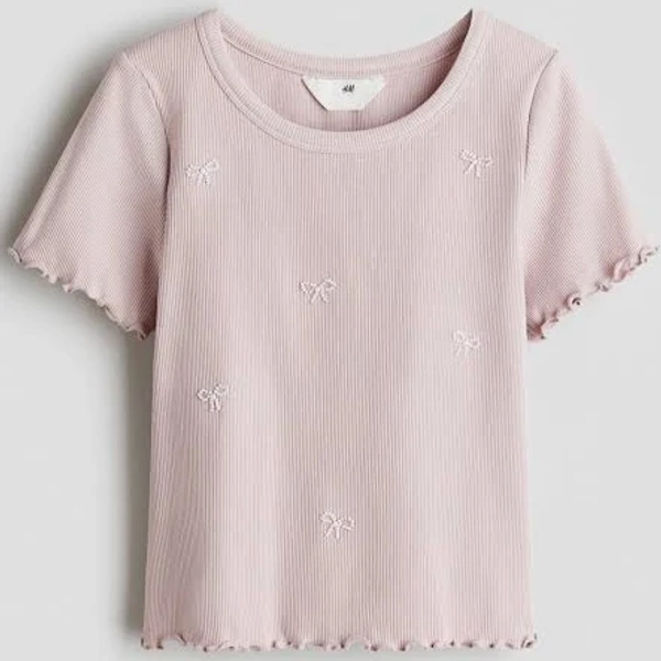 H&M Embellished Cotton Top