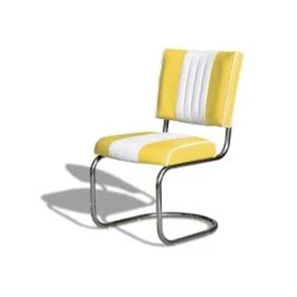 Retro Diner Chair CO-27 Yellow by Bel Air