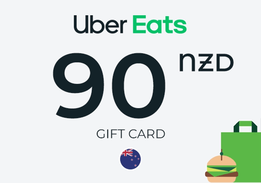 Uber Eats Gift Card 90 NZD Key - New ZEALAND
