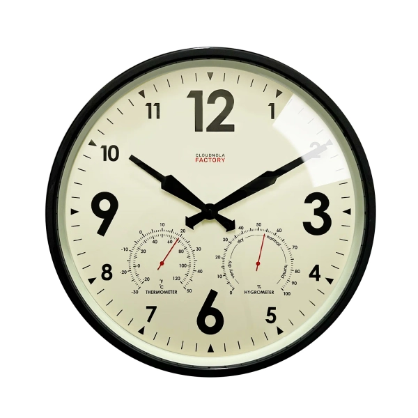 Cloudnola Factory Indoor Outdoor Waterproof Metal Clock Green | AllModern