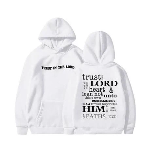 Oversize Jesus Loves You Graphic Letter Print Hoodie