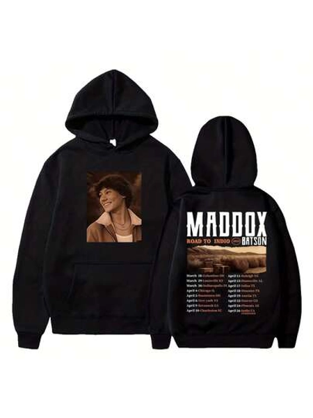 Maddox Batson Hoodie Road To Indio 2025 Tour Long Sleeve Streetwear Women Men Hooded Sweatshirts
