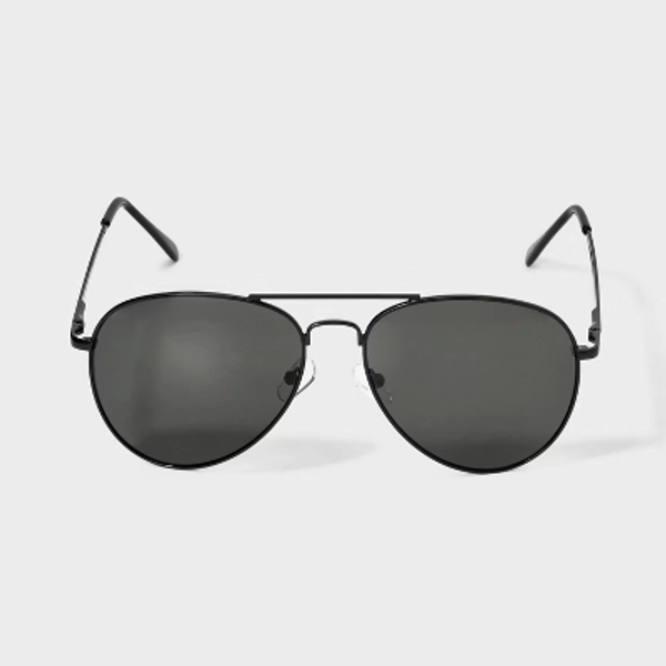 Men's Aviator Metal Sunglasses - Goodfellow & Co™ Black