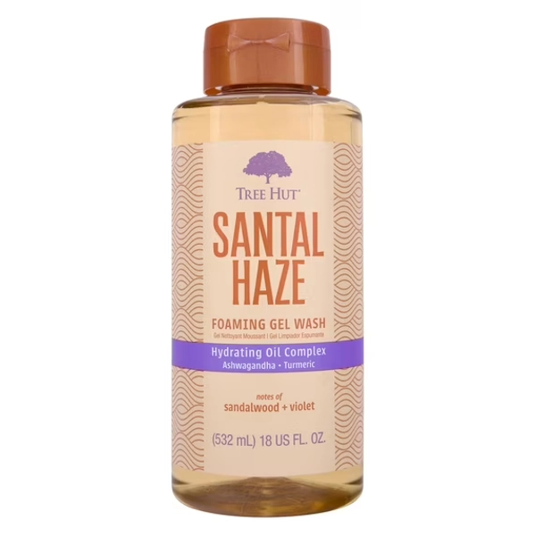 Tree Hut Santal Haze Foaming Gel Body Wash, 18 fl oz