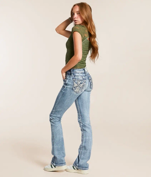 22 M1076 Mid-Rise Tailored Boot Stretch Jean