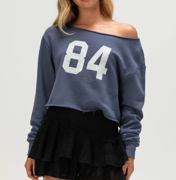 Rsq Women's Off The Shoulder Sweatshirt