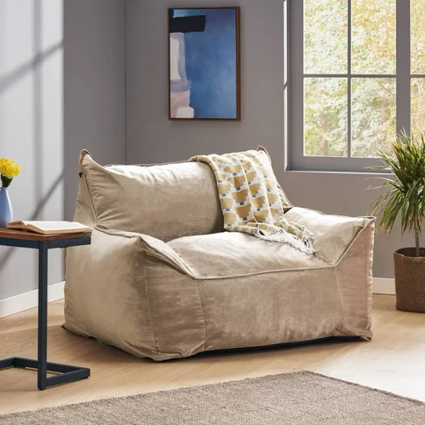 Viv + Rae Large Velvet Bean Bag Chair