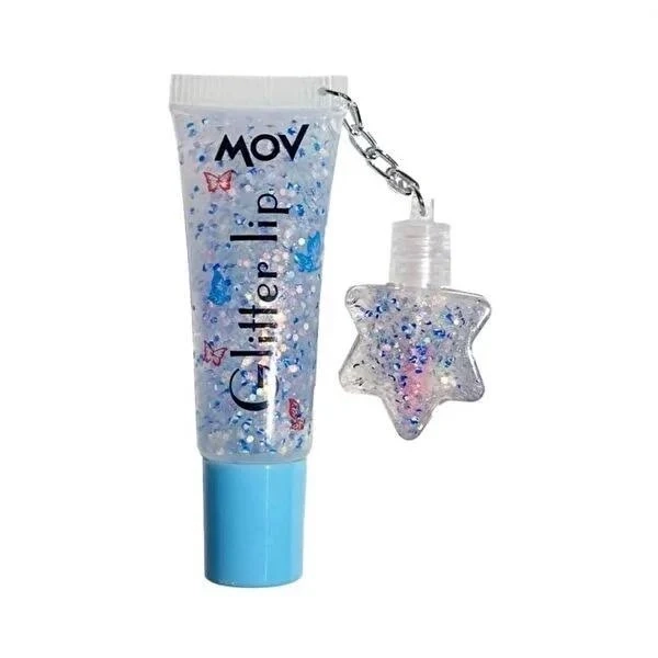 Mov Blue Glitter Lip Gloss