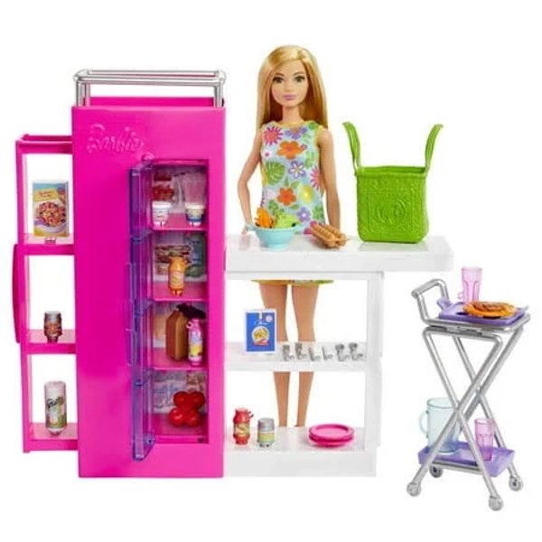 Barbie Doll and Ultimate Kitchen Pantry Playset