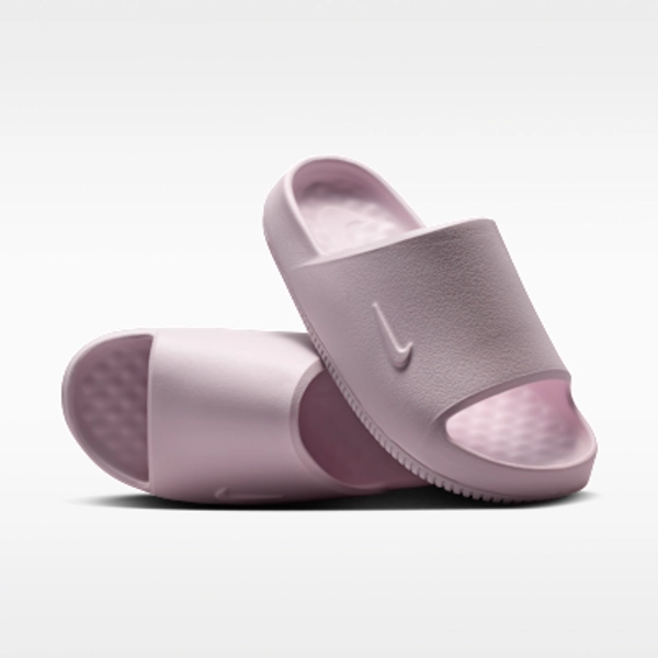 Nike Calm 2.0 Women's Slides - Pearl Pink/Pearl Pink/Pearl Pink - Size 5