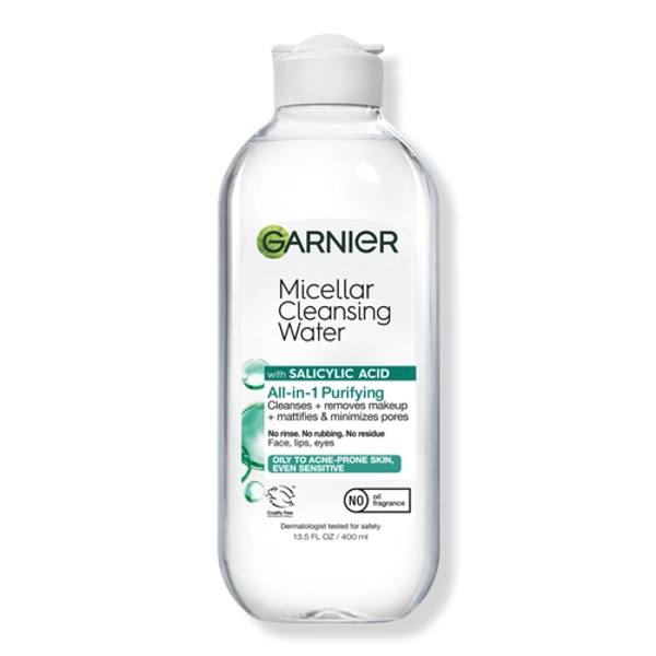 SkinActive Micellar Cleansing Water and Makeup Remover with Salicylic Acid
