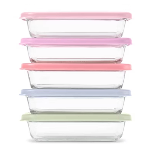 Ello Everyday 10pc 3c Glass Meal Prep Food Storage Container Set Prism