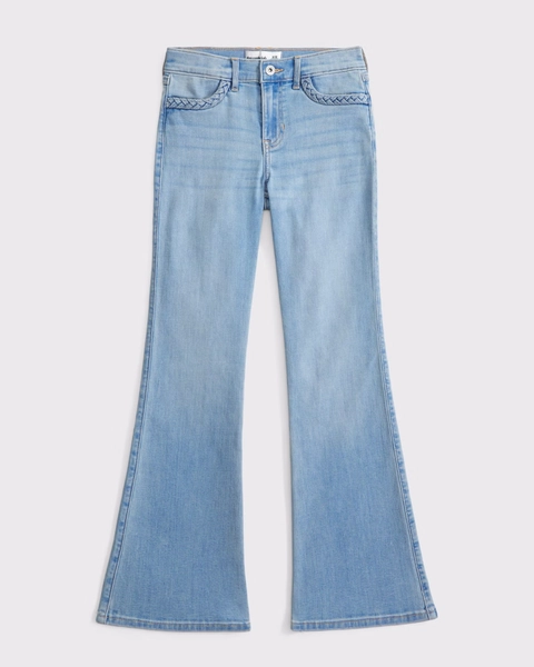 high rise flare jeans