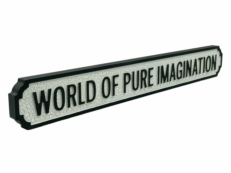 World of Pure Imagination Novelty Vintage Street Road Sign Gift Home Decor