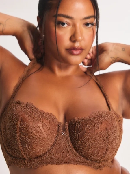 Romantic Corded Lace Unlined Balconette Bra