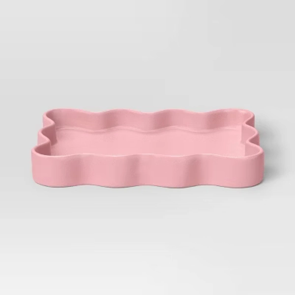 Scallop Tray Pink - Room Essentials™