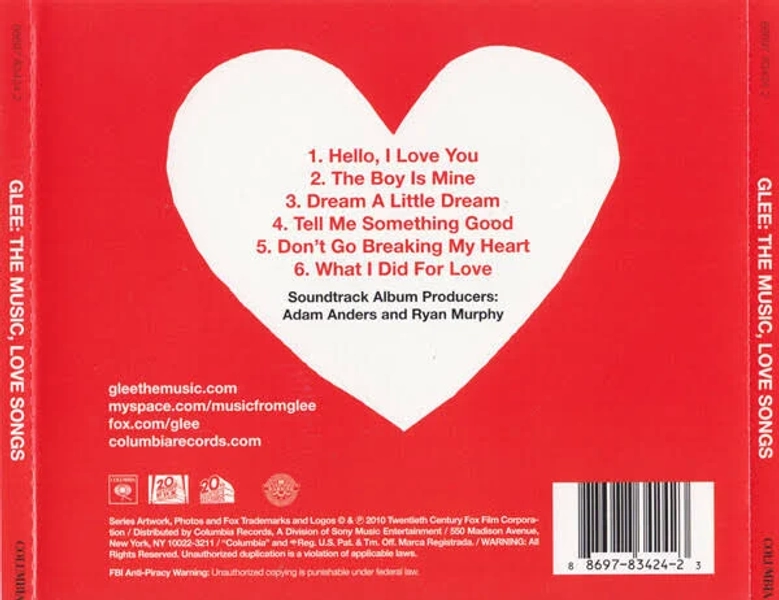 GLEE CAST - Glee: The Music - The Love Songs(CD EP Limited Edition Sealed