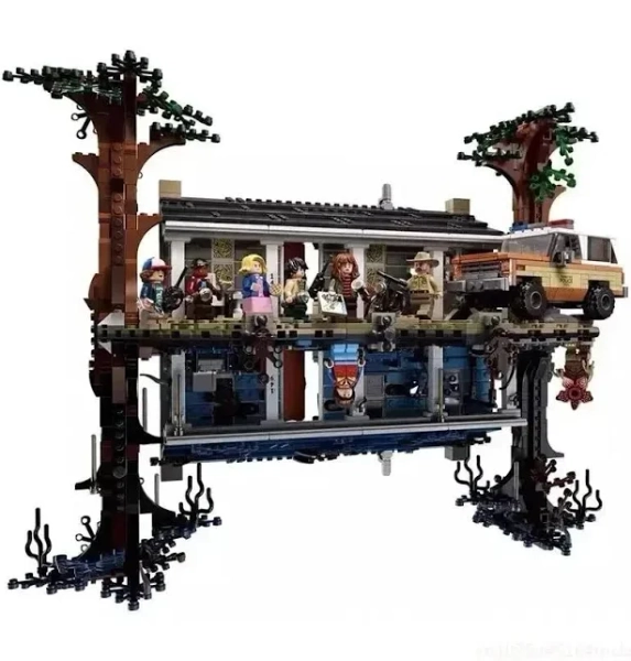 MINISO Disney 2287pcs Compatible 75810 Stranger Things The Upside Down Building Blocks Bricks