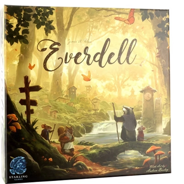 Everdell Game: Asmodee Strategy Board for Creative Thinking & War, 30-90 Minutes, 1-4 Players
