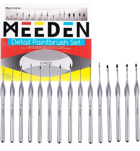 MEEDEN Miniature Paint Brush Set