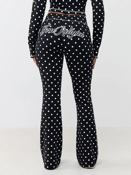 POLKA DOT BOOTCUT PANT