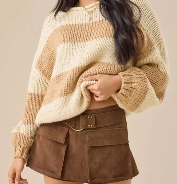 Altar'd State Jane Suede Skort