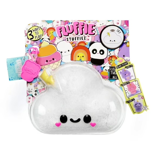 Fluffie Stuffiez Cloud Small Collectible Plush, Surprise Unbox, Huggable Soft Fluff Pull, Ages 4+