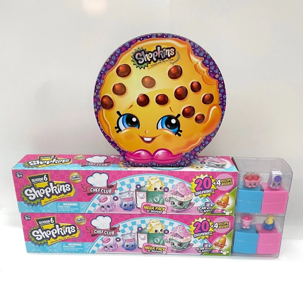〇〇 ショップキンズ シーズン6 メガパック×2 PLAY TIN セット