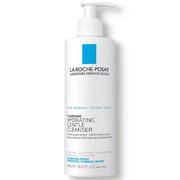 La Roche Posay Toleriane Hydrating Facial Cleanser - 13.5 fl oz: Noncomedogenic, Oil-Free, Paraben-Free, Suitable For All Skin Types