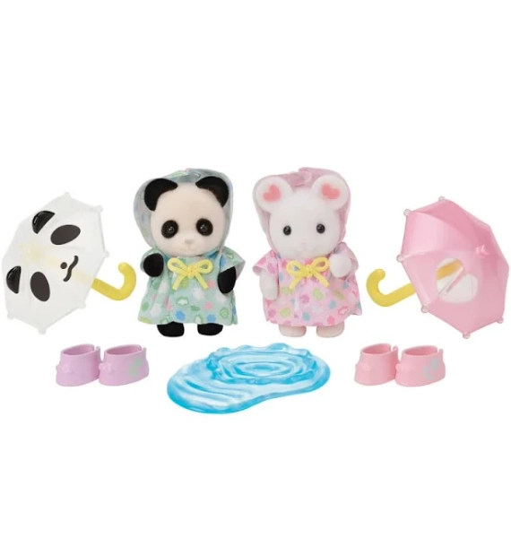 Sylvanian Families Nursery Friends Rainy Day Duo