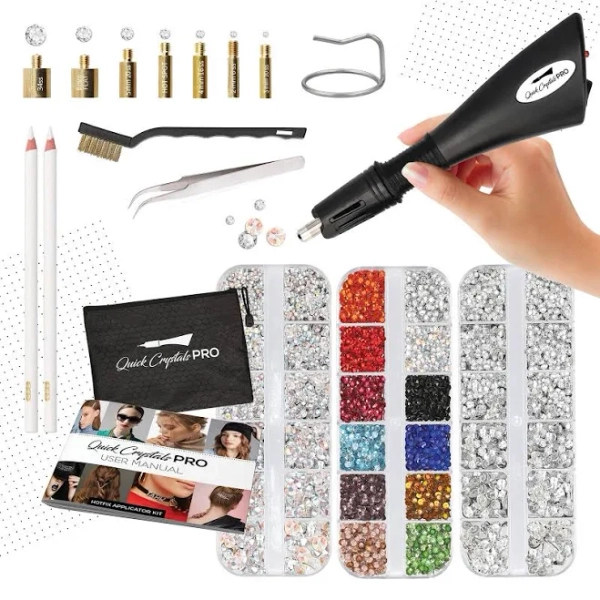 Quick Crystals Pro Hotfix Applicator Bedazzler Kit