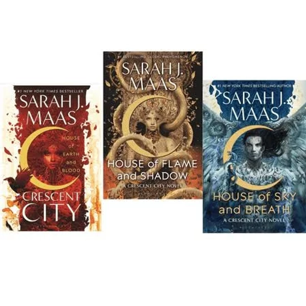 Crescent City Series Set of 3 Books House of Earth and Blood, House of Sky and Breath and House of Flame and Shadow Paperback