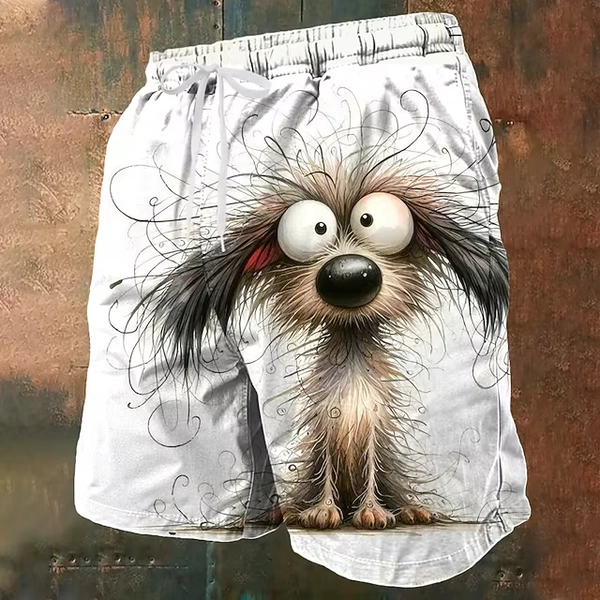 Funny Cartoon Animal Pattern Beach Shorts Men Multiple Character Duck Dog Cat Couple Matching Quick Dry Casual Swim Trunks - AliExpress 