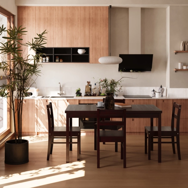 Winston Porter Solid Wood Dining Set & Reviews | Wayfair