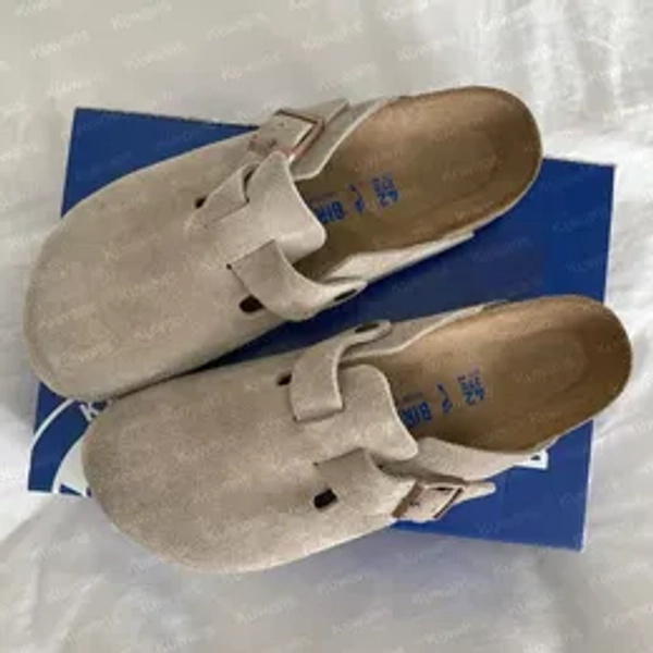 Designer Clogs Sandals Clog Slippers Cork Flat High Quality Fashion Summer Genuine Leather Slide Favourite Beach Casual Shoes Women Men 35-46