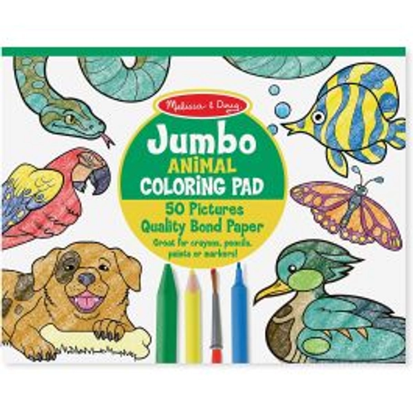 Jumbo Coloring Pad  Animals