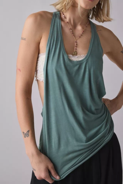 BDG Bowery Reese Jersey Knit Relaxed Racerback Tank Top