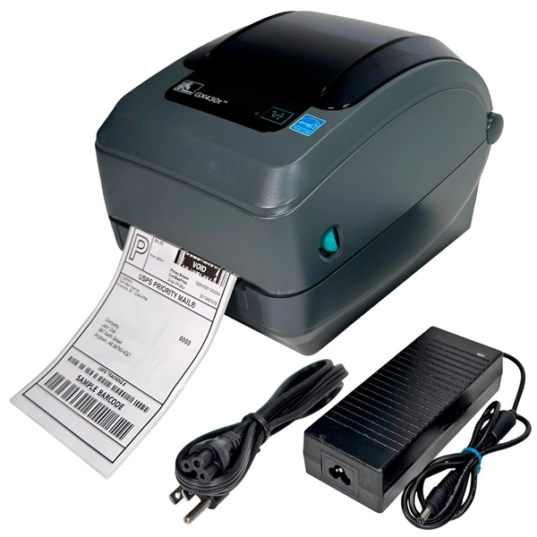 TESTED Zebra GX430T Thermal Transfer Barcode Label Printer 300 dpi USB Serial