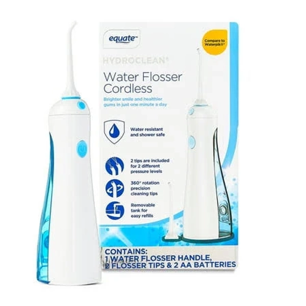 Equate HydroClean Cordless Water Flosser with Removable Tank